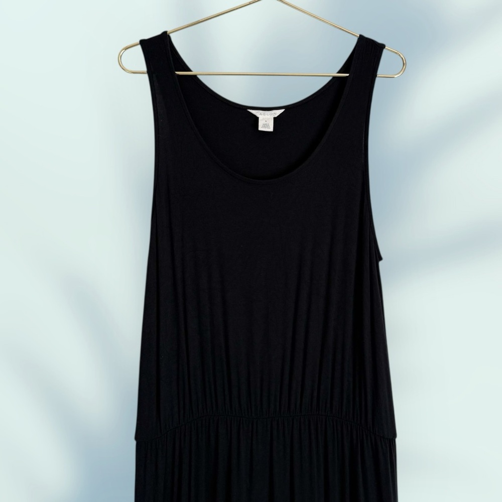Nordstrom Caslon Black Knit Sleeveless Elastic Waist Maxi Dress M (8/10) - Picture 8 of 12